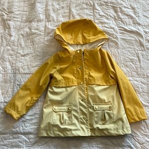 Little Girls Yellow Rain Coat